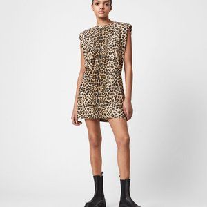 Coni Tank Dress leopard_yellow by All Saints